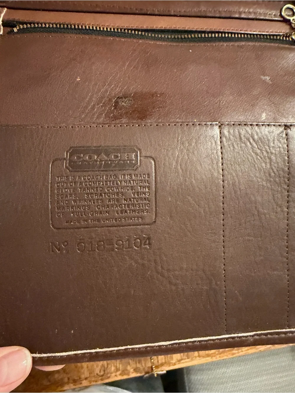 Coach Vintage Brown Leather Barclay Tote bag